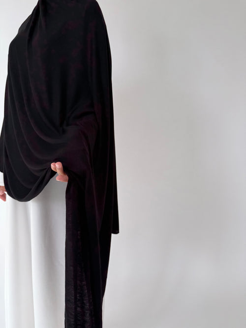 XL Black jersey hijab