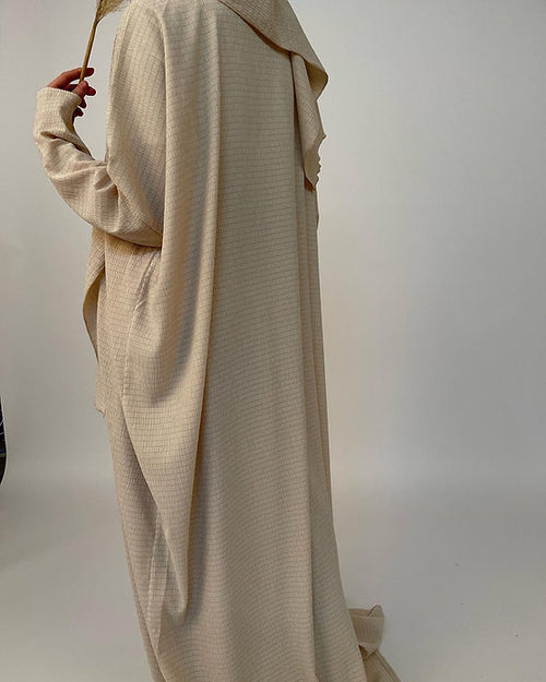 Soft cream prayer garment