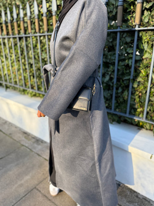 Grey Wool Coat abayah