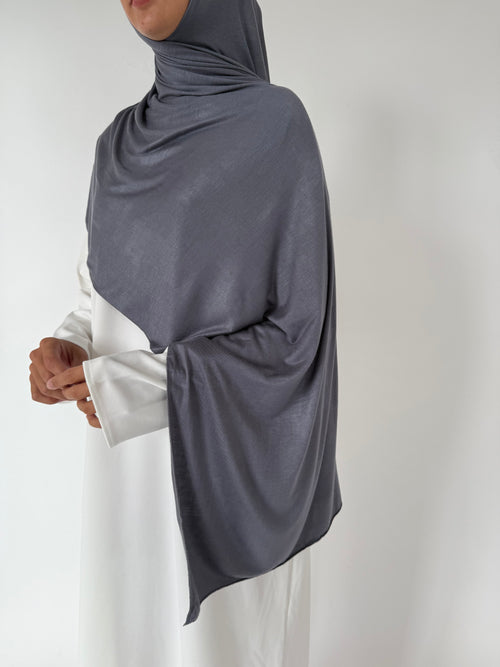 Charcoal Jersey hijaab