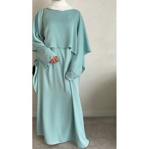 Aqua Cape abayah set