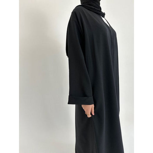 Black premium open Abayah
