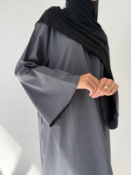 Charcoal stripe dress