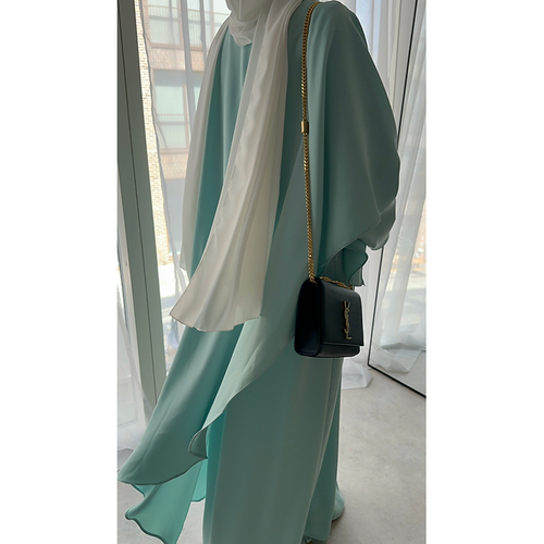 Aqua Cape abayah set