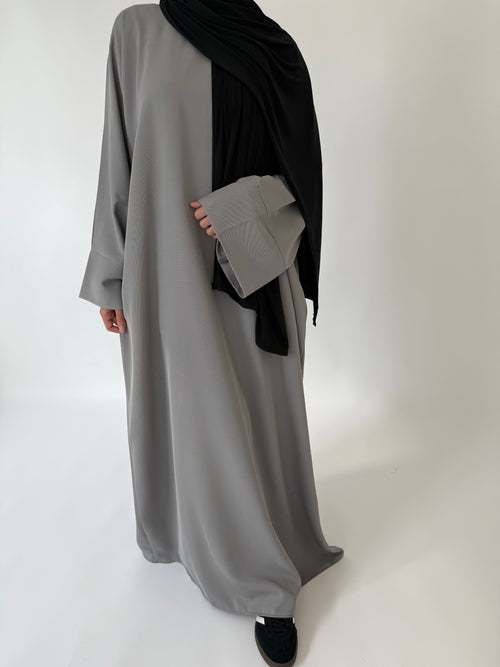 Muted pebble abayah