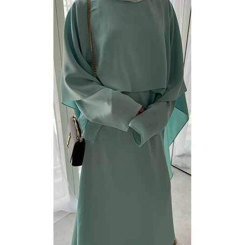 Aqua Cape abayah set