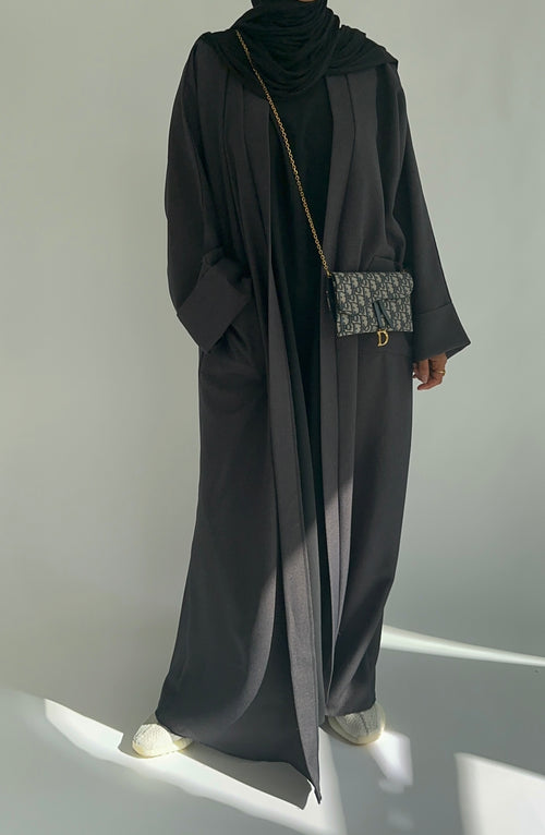 Galaxy Grey open abayah