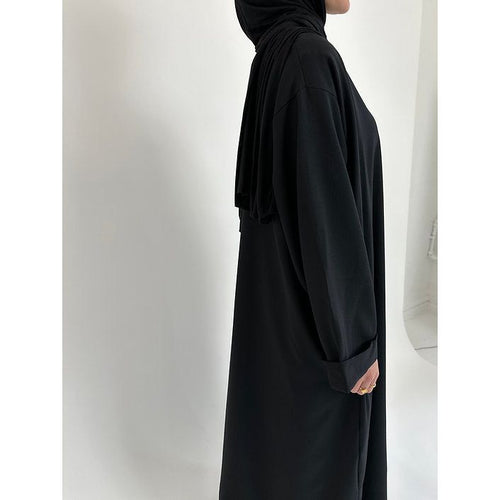 Black premium open Abayah
