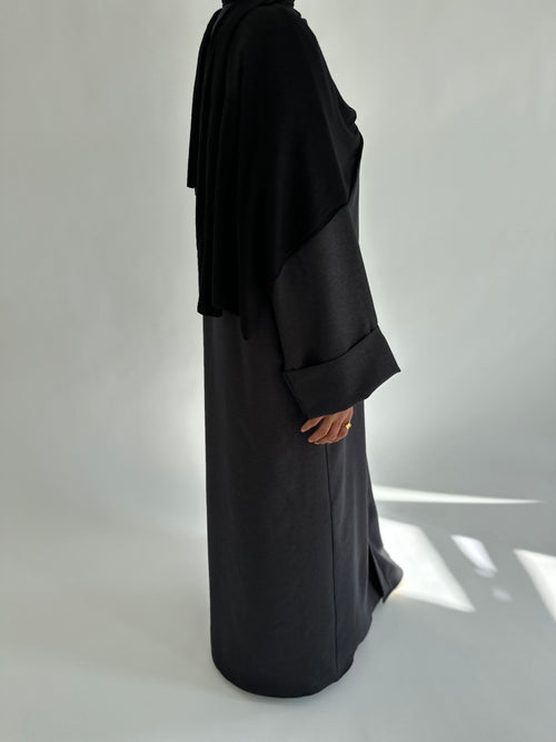 Galaxy Grey open abayah