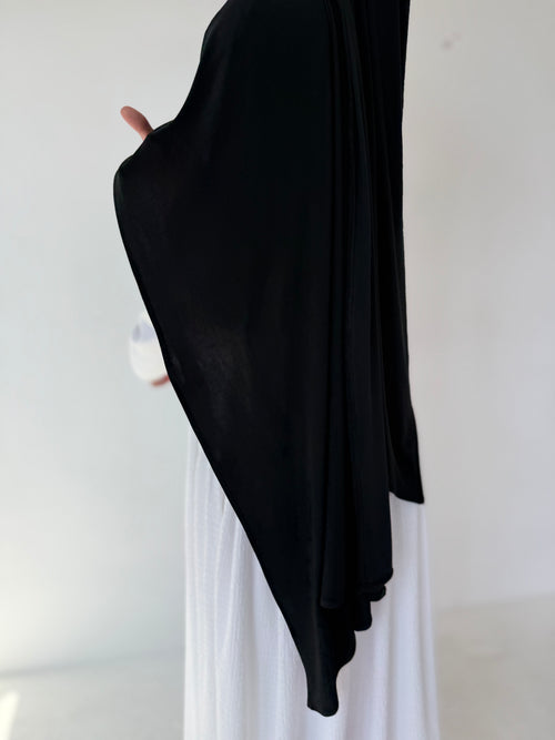 Black Premium Jersey Hijaab