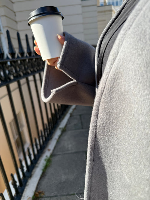 Grey Wool Coat abayah