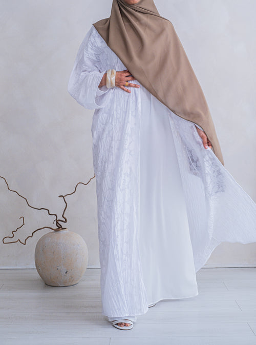 White Lilly Cotton Kimono