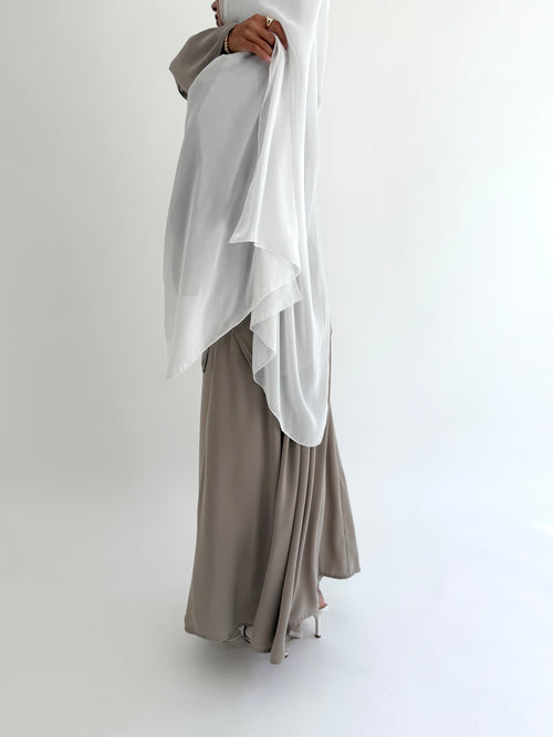 Soft taupe co-ord skirt set