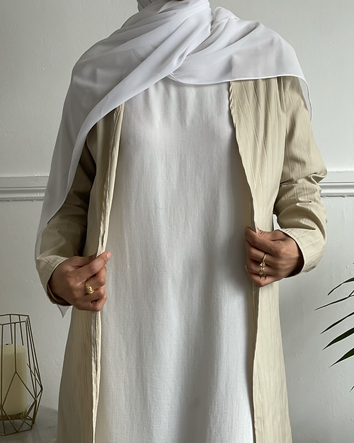 Fitted Trench abayah