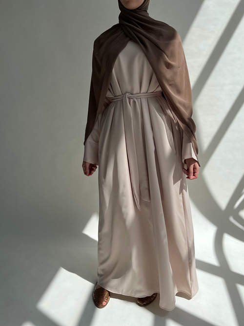 Waterfall beige abayah
