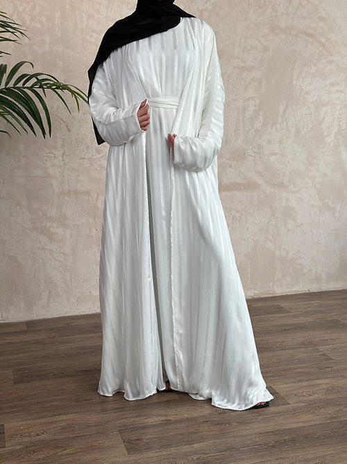 White Kimono open abayah