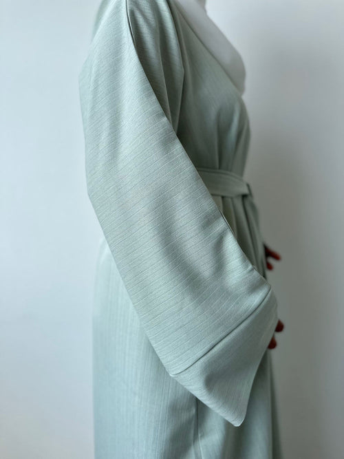 Mint pinstripe Abayah