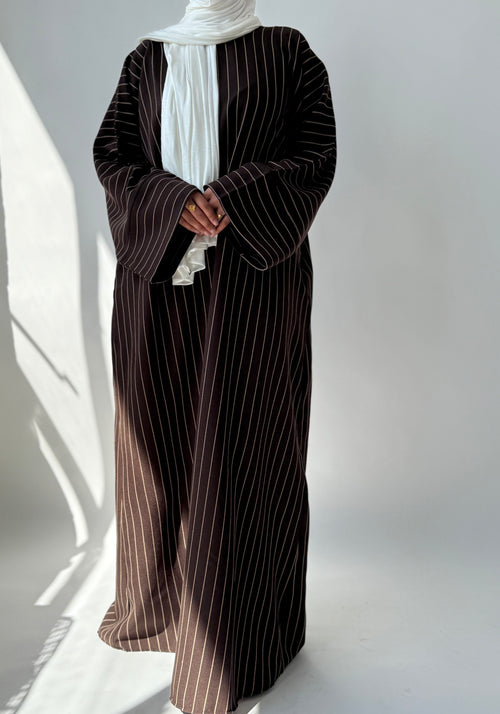 Walnut Striped abayah