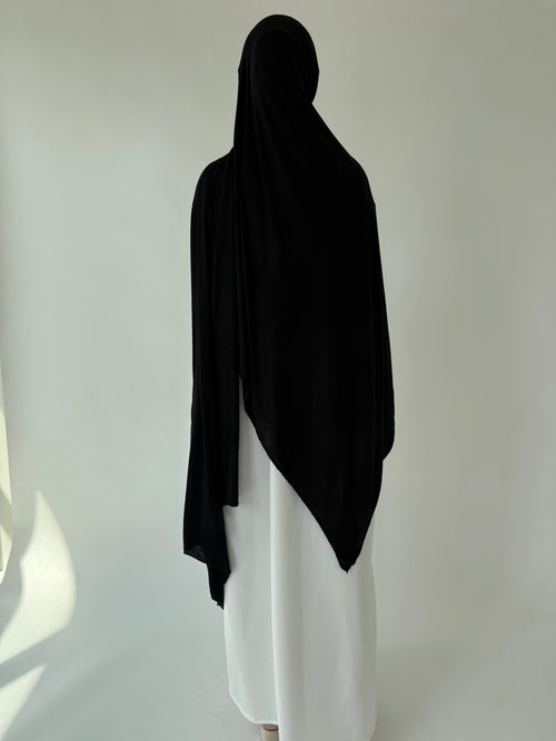 XL Black jersey hijab