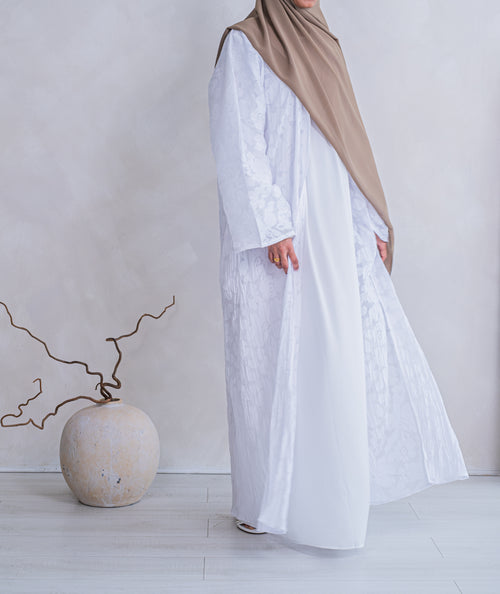 White Lilly Cotton Kimono