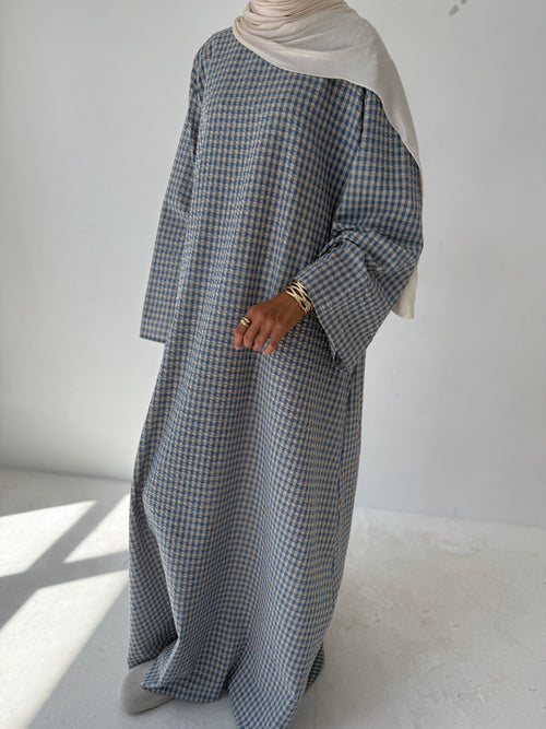 Cotton blue dress