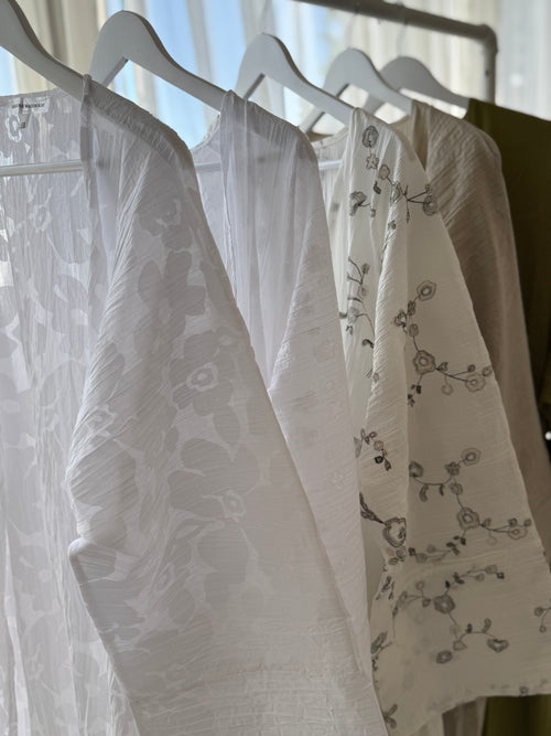 White Lilly Cotton Kimono