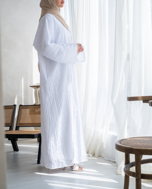 White floral Cotton Kimono