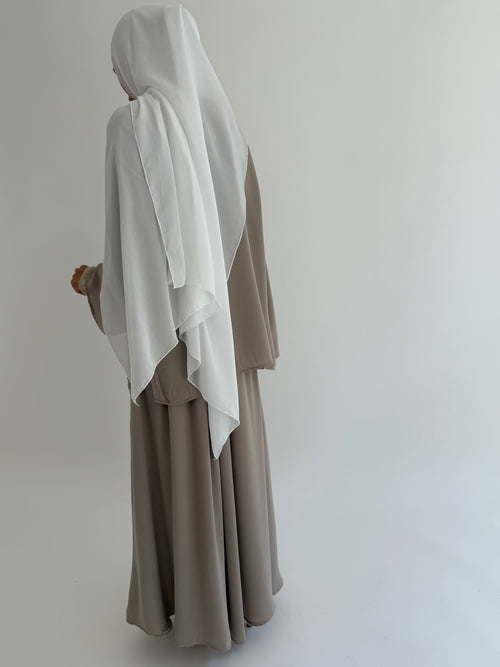 Soft taupe co-ord skirt set