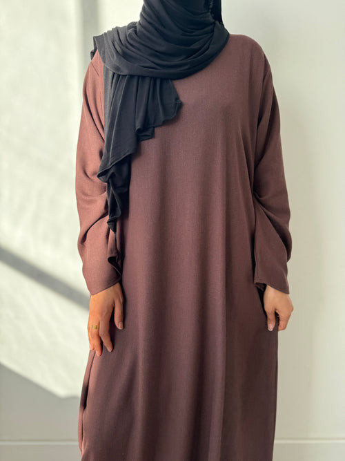 Nut brown abayah (Large)