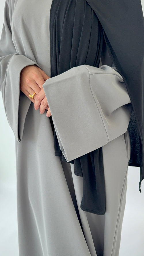 Muted pebble abayah
