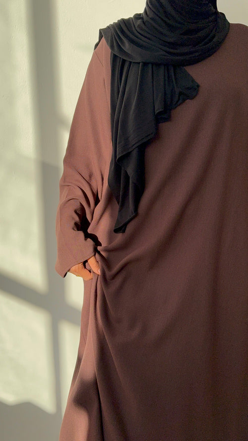 Nut brown abayah (Large)