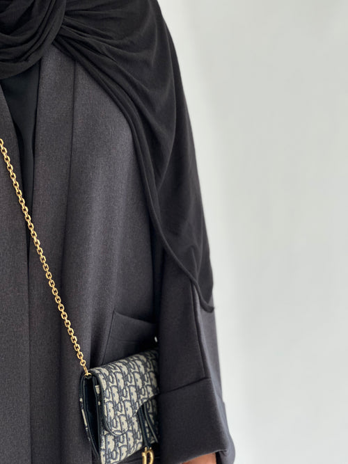 Galaxy Grey open abayah