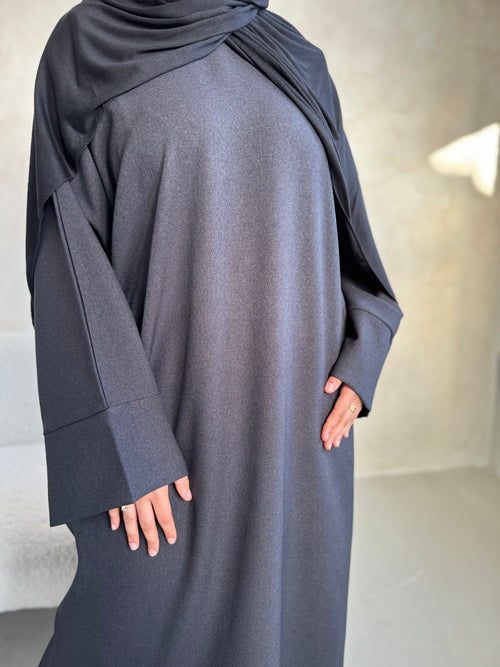 Galaxy Grey closed abayah