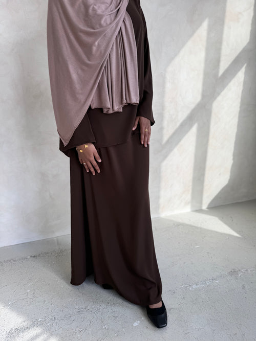 Chocolate co-ord skirt set