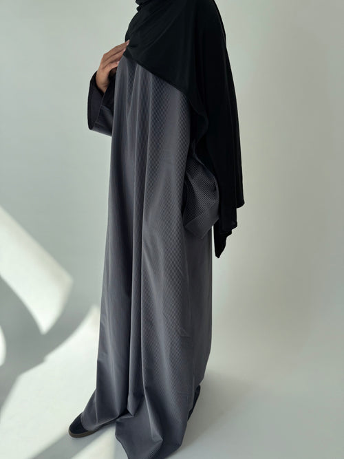 Charcoal stripe dress