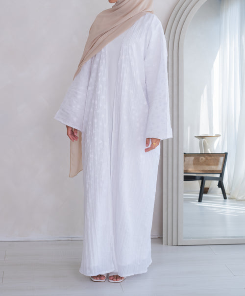 White floral Cotton Kimono
