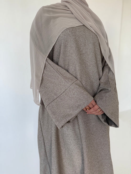 Large Chiffon hijaab: Mink