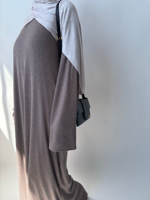 Mocha Ribbed Dress