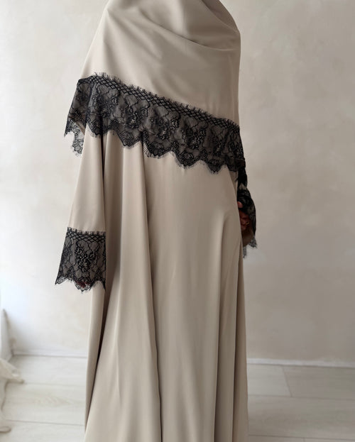 Rayaan Lace Abayah Set (3-piece Set)