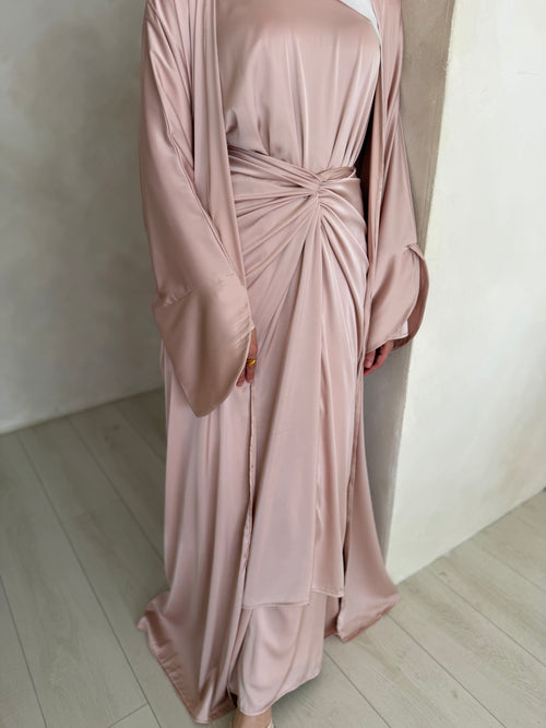ZAHRA wrap 3-piece set: Blush