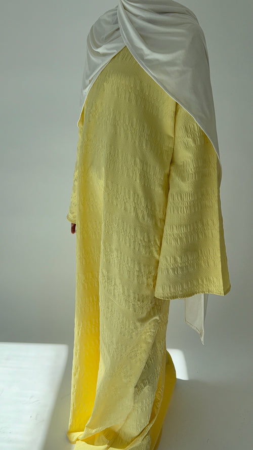 Butter yellow summer dress