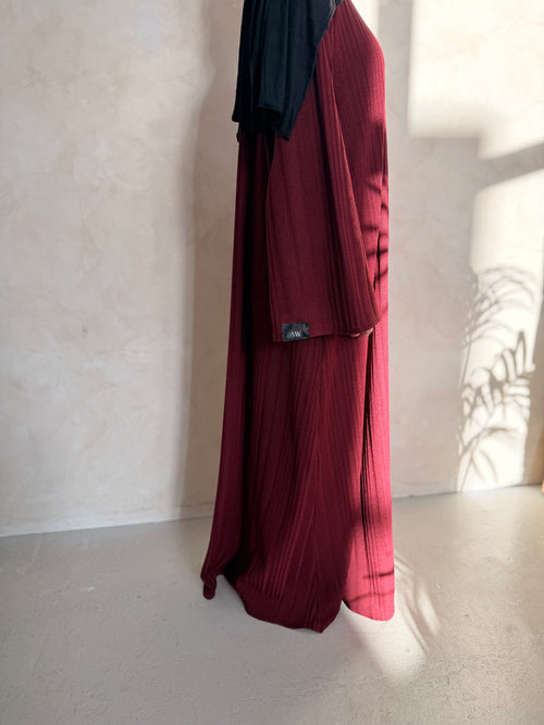 Dark Cherry Winter Dress