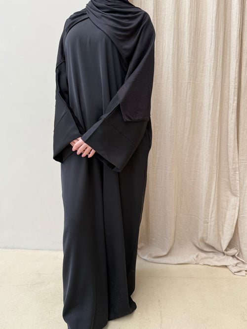 Premium Black Nida abayah