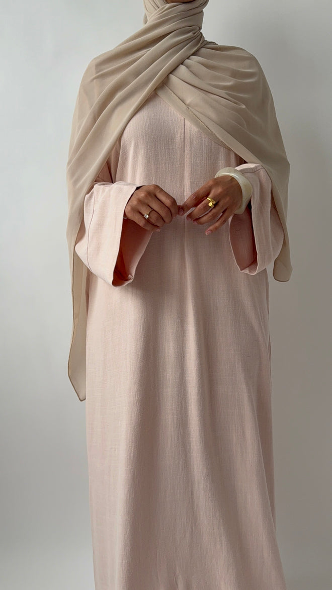Blush Linen ZIP abayah