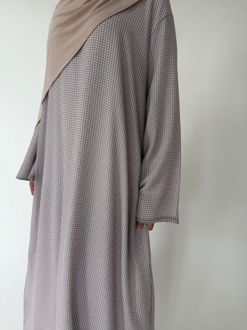 Lavender Checkered Dress