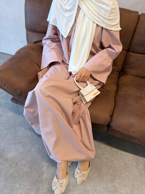 Pink Cotton abayah
