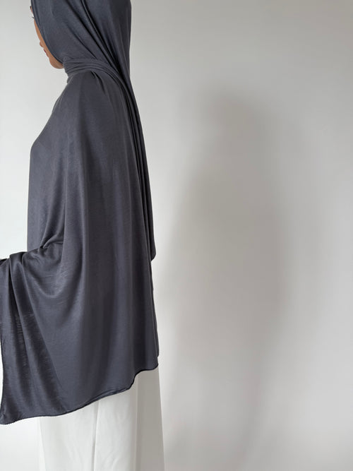 Charcoal Jersey hijaab