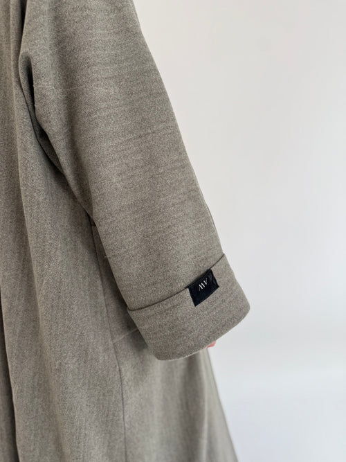 Slate Wool Open abayah