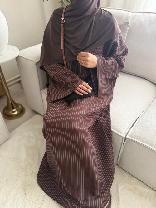 Almond Stripe abayah