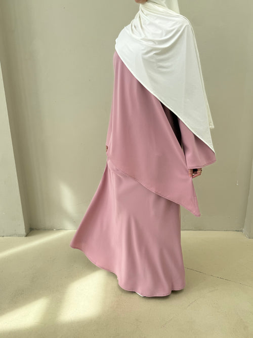 Asymmetrical skirt set: Pink